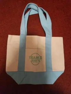 TRADER JOE'S トートバッグ 水色