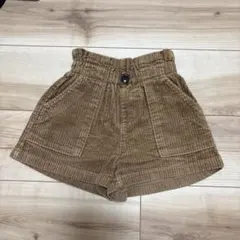 GU ブラウン コーデュロイ 半ズボン　ハーフパンツ 120㎝
