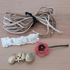 ヘアゴム バレッタ ヘアピン まとめ売り 4点セット