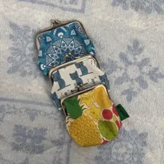 レディース がま口コインケース ポーチ 3点セット