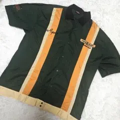 鍋*様 希少 90s Coca Cola コカコーラ ボウリングシャツ 開襟 刺