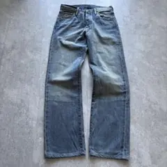 Levi's 501 W29 ストレートデニム ボタン ライトブルー アメカジ