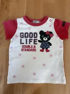 DOUBLE.B クマ Tシャツ　80