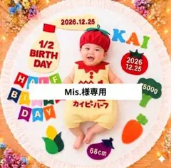 【Mis.様専用】ハーフバースデー衣装　ロンパース