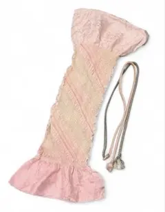 87 帯締め帯揚げセット　ピンク系　正絹