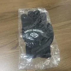 HARLEY-DAVIDSON ブラックニット手袋　バイク　グローブ
