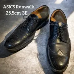 ​美品⭐️アシックス ランウォーク 25.5cm 3Eウイングチップ ブラックのサムネイル