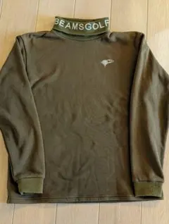 BEAMS GOLF オリーブ ハイネック トレーナー