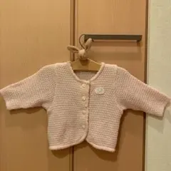 ファミリア♡カーディガン♡ボレロ♡ピンク♡60cm