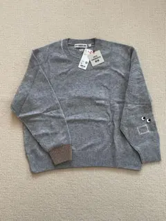 UNIQLO アニヤハインドマーチ ラムクルーネックセーター ユニクロ