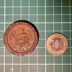 1797年 36mm カートホイールペニー ジョージ3世 英国銅貨 車輪銭