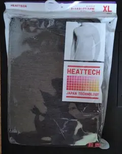 ユニクロ ヒートテック タートルネックTシャツ(九分袖)／XLサイズ／グレー
