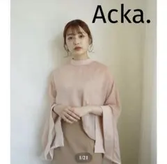 Acka シアー　ソフト　ブラウス　ピンクのサムネイル