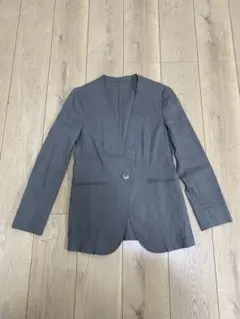 23区ノーカラージャケット カーキ　サイズ36