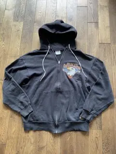 Harley Davidson 80s パーカー　フェード　usa製　Ｌ