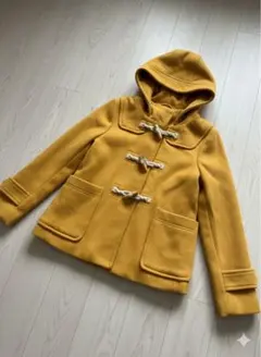 冬物処分セール！イエローフード付きダッフルコート