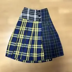 repipi armario チェック柄スカート　チャック、インナーパンツ付き