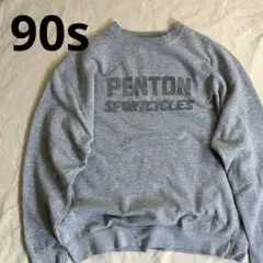 90s フェードプリント カレッジスウェットトレーナー 企業系