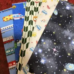 綿プリント生地セット 5枚