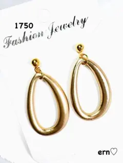 1750 ゴールド　デザイン　ピアス　イヤリング　ハンドメイド　アクセサリー