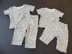 ヒョウ柄　パジャマセット 80㎝　100㎝　お揃い　兄弟　姉妹　キッズ　ベビー