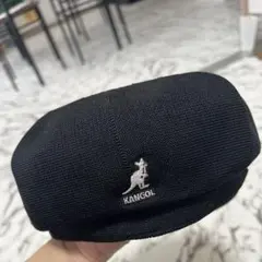 KANGOL ブラック ベレー帽 Mサイズ
