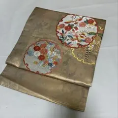箔　名古屋帯　雪輪　刺繍のサムネイル