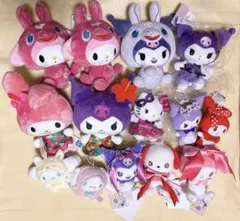 【14点】 サンリオ ぬいぐるみ マスコット サンリオくじ マイメロ クロミ