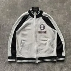 00s バンズ ニットブルゾン カーディガン フルジップ ワッペン y2k 古着