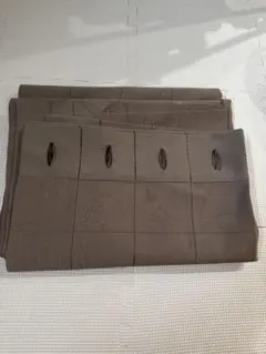 ドレープカーテン ブラウン 花柄刺繍　1枚のサムネイル