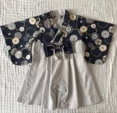 【petit main】なりきり袴　カバーオール　ロンパース　60