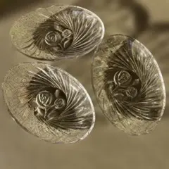 デザート他多様ガラス皿 3枚セット