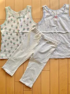 キッズ　タンクトップ＆レギンス　3点セット　120cm