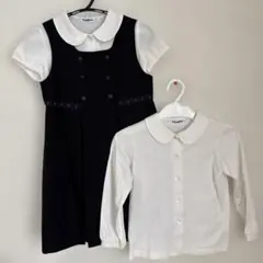 美品♡ ファミリア お受験ワンピース 100 ブラウス長袖、上履き、黒靴のセット お受験・面接シリーズ「ワンピース編」｜ファミリア代官山店の公式ブログ