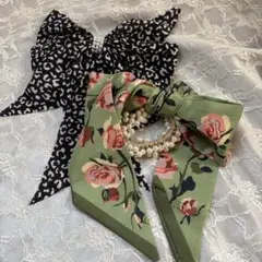 リボンヘアアクセサリーセット