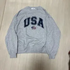 WEGO USAロゴ スウェット グレー Lサイズ