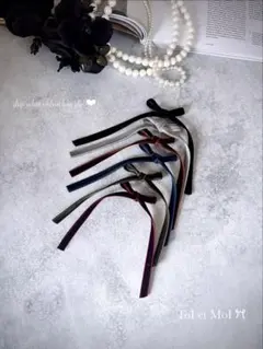 【order page】❤︎ タラリンベルベットリボンクリップ　キッズヘアクリップ