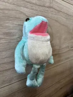 【おとぼけケロピョン】 水色カエルのぬいぐるみストラップ付き
