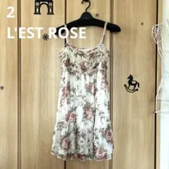2レストローズL'EST ROSE花柄キャミワンピースクラシカル