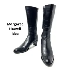 Margaret Howell 23.5cm 本革 ミドルブーツ ジップ付 良好
