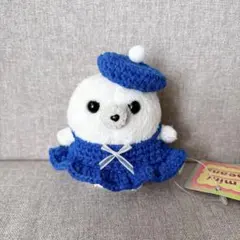 ワンピースベレー帽セット　ハンドメイド　手編み ぬい活　ぬい服 着せ替え