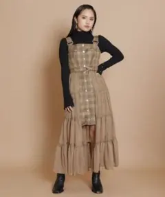 REDYAZEL 透けティアードフロントミニジャンスカ