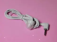 新品★イヤホン（２．５ｍｍミニプラグ）ホワイト・片耳用｛コード長１ｍ｝★送料込み