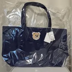 フェイラー オールドテディ ワッペントートバッグ ネイビー LL