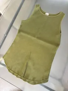 green label relaxing リブタンクトップ カーキのサムネイル