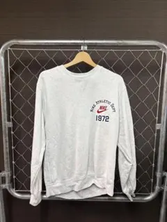 【美品】NIKE トレーナー　プリント　スウェット　グレー　Mサイズ