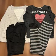 子供服女の子　150cm 4点まとめ売り ロンT スパッツ