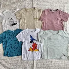 【まとめ売り/美品】100cm 男の子 半袖Tシャツ 6点セット