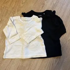 長袖Tシャツセット ホワイト&ブラック