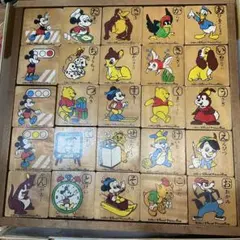 ビンテージ・レトロ玩具　ニチガン ディズニー　もじあそび